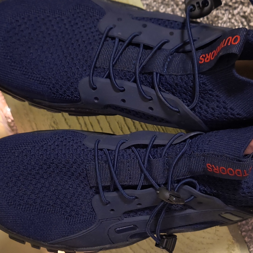 Women's Outdoors Navy Hiking Track Sole Tread Sock Sneaker 39 - Picture 8 of 12